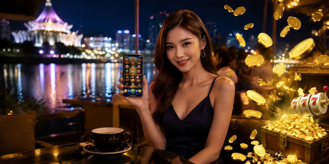 Pengguna di Kuching menggunakan aplikasi kasino 1090 di telefon Android